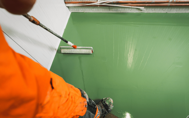 olive-green-epoxy-floor-install-in-oklahoma-citys