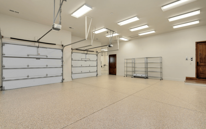 two-car-tan-epoxy-floor-garage-oklahoma-city